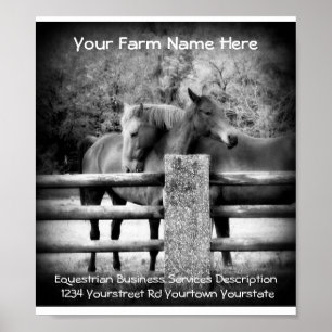 Poster O cavalo presta serviços de manutenção ao poste