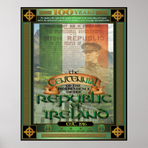 Poster O Centenário da República da Irlanda.