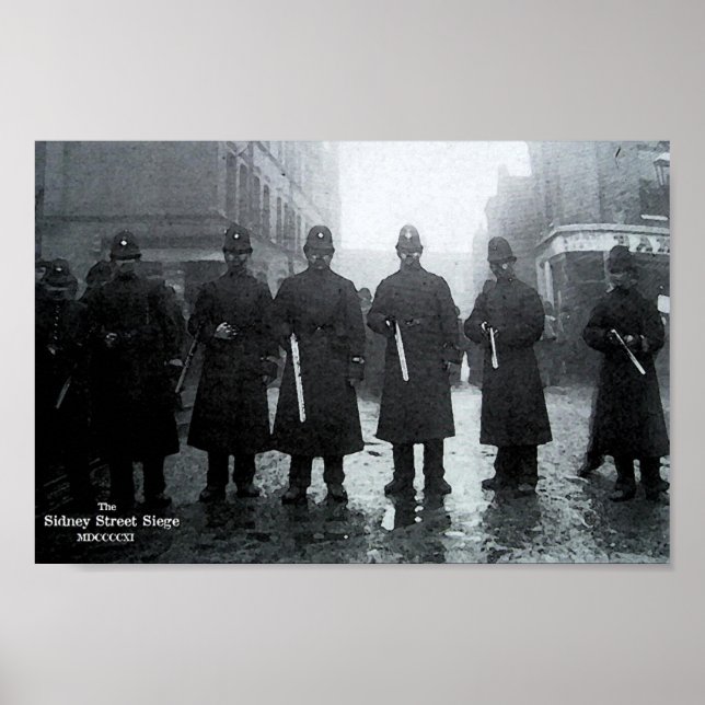 Pôster O Cerco da Rua Sidney, 1911 (Frente)