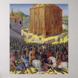 Poster O cerco de Jerusalem por Nebuchadnezzar