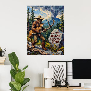 Poster O Cético das Montanhas: Visão do Pé-Grande