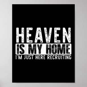 Poster O Céu é Minha Casa Fé Religiosa Cristã Jesus