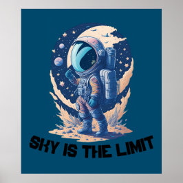 Poster O céu é o limite com astronauta
