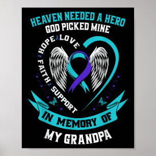 Poster O Céu Precisava De Um Herói Que Deus Pegou O Suicí