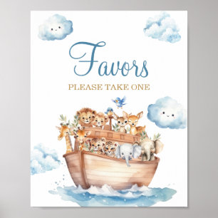 Poster O Chá de fraldas de Arca de Cute Boy Noah favorece