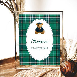 Poster O Chá de fraldas de pré-disquete do Urso Teddy fav