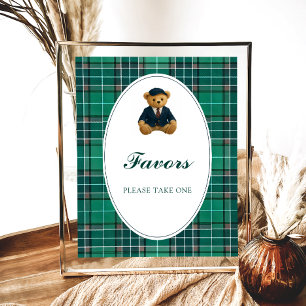 Poster O Chá de fraldas de pré-disquete do Urso Teddy fav