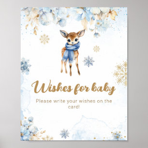 Poster O Chá do Deer Winter Baby Boy quer o jogo