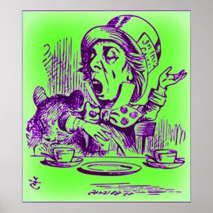 Pôster O Chapéu Louco - Alice no País das Maravilhas