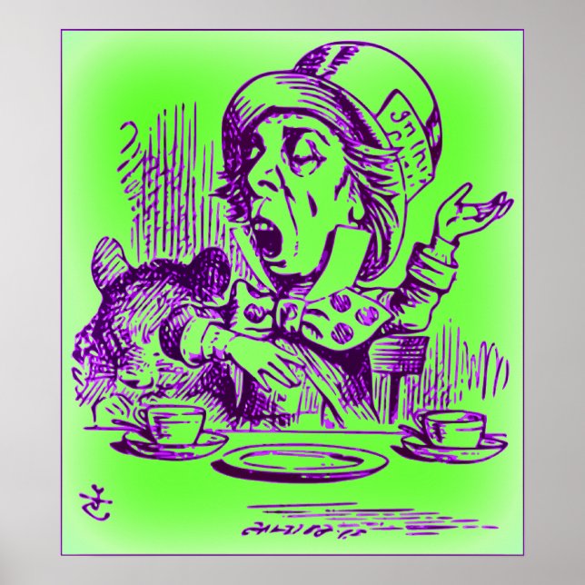 Pôster O Chapéu Louco - Alice no País das Maravilhas (Frente)