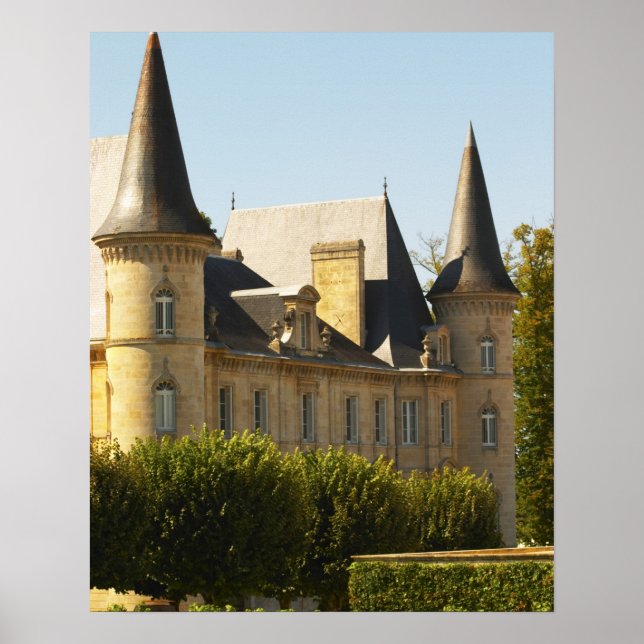 Pôster O Chateau Baron Pichon Longueville em (Frente)