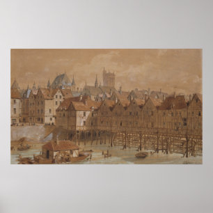Poster O Chatelet grande e o Pont Meuniers auxiliar
