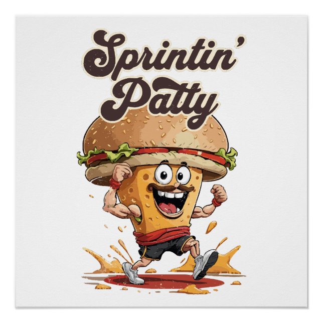 Pôster O Cheeseburger Em Corrida (Frente)