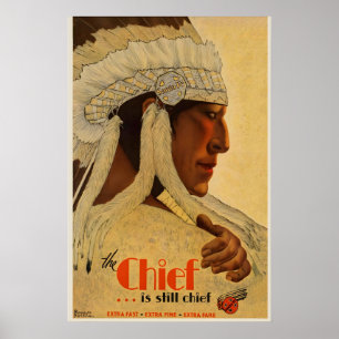 Poster O Chefe Ainda é o Chefe Santa Fe Nativo Americano