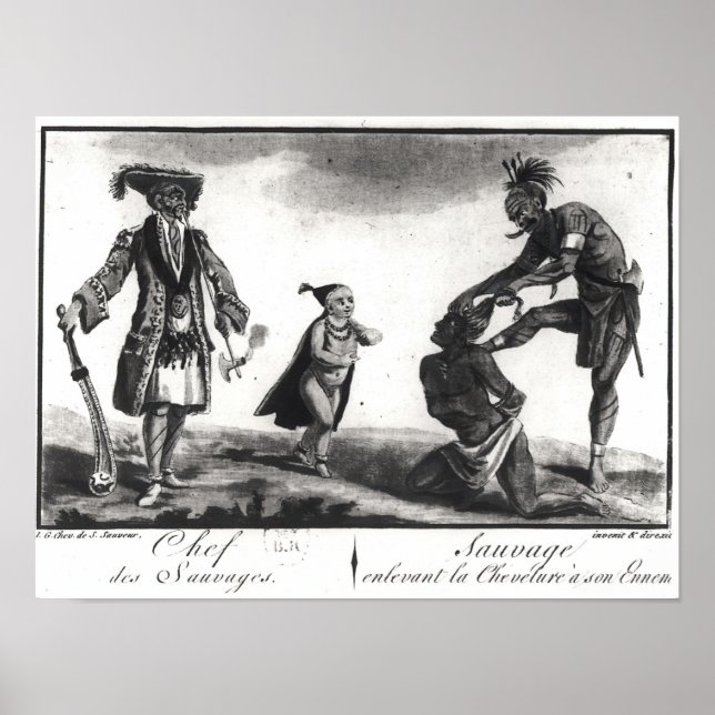 Poster O Chefe dos Savages a escalar o inimigo (Frente)