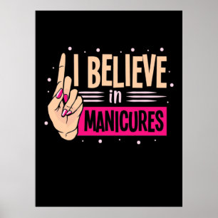 Poster O Chefe Nail Acredita Em Manicuras