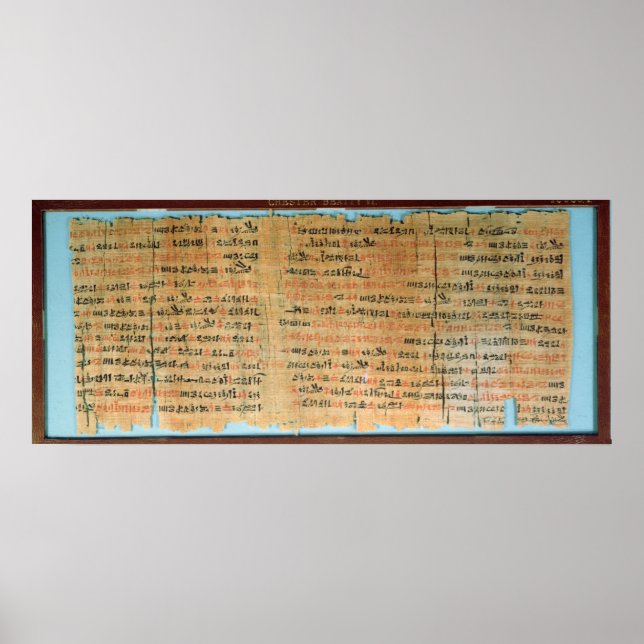 Poster O Chester Beatty Medical Papyrus (Frente)