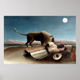 Poster O cigano adormecido de Henri Rousseau