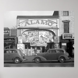 Pôster O Cinema Alamo, 1937. Foto Antiga