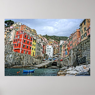 Pôster O Cinque Terre - Riomaggiore, Italia 24x36