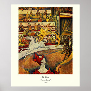 Pôster O circo de Georges Seurat (1891)