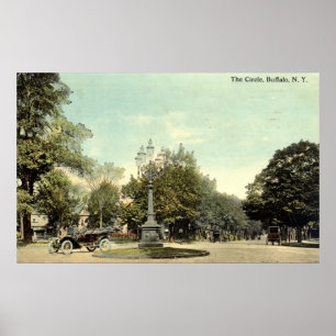 Pôster O Círculo, Buffalo NY 1913 Vintage