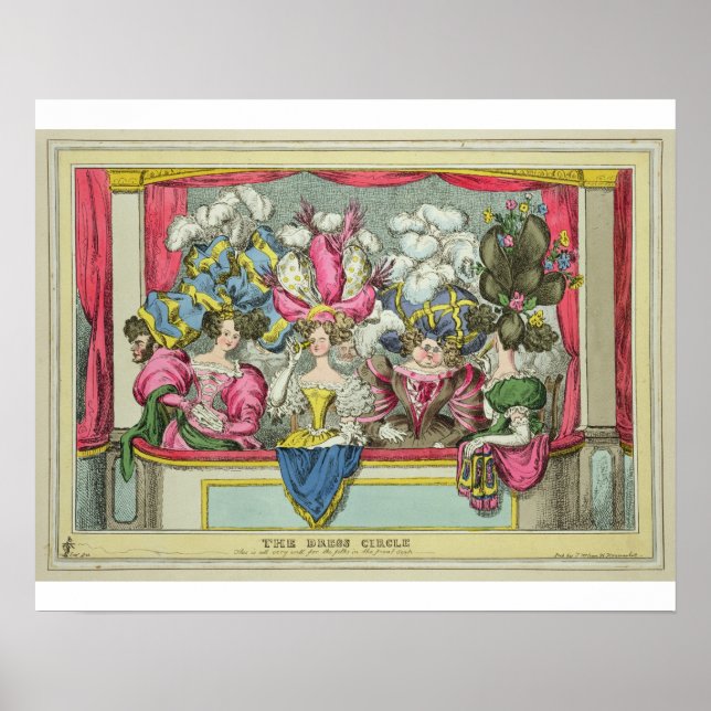 Poster O Círculo de Vestido, publicado por Thomas McLean, (Frente)