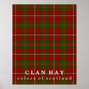 Poster O clã faz feno cores do Tartan de Scotland