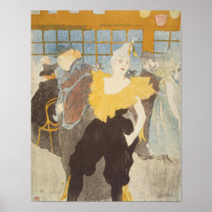 Pôster O Clownesse no vermelho, 1897