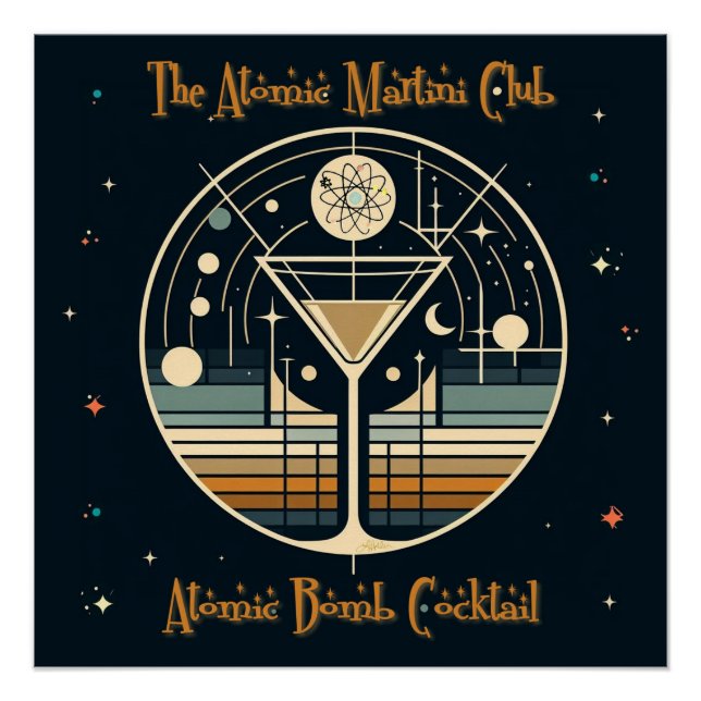 Pôster O Clube Atomic Martini Coquetel Bomba Atômica (Frente)