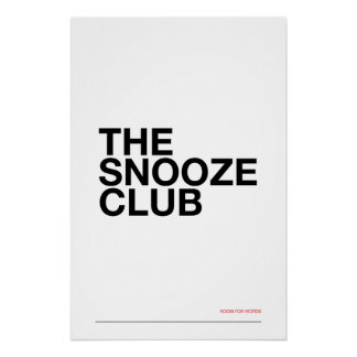 Pôster O CLUBE DO SONO – Arte de Parede para Quarto