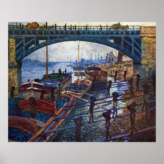 Poster O Coalmen de Claude Monet (Frente)