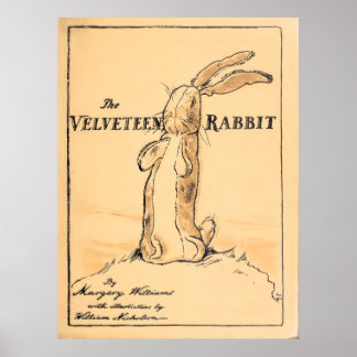 Poster O Coelho de Velveteen - Cobrir do Livro