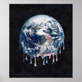 Pôster O colapso do aquecimento global da Terra