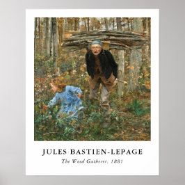 Poster O Coletor de Lenha - Jules Bastien-Lepage, 1881  