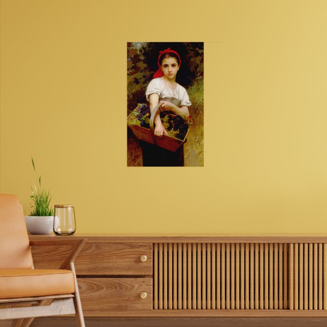 Poster O Colhedor de Uvas William-Adolphe Bouguereau 1875 (Sala de Estar 2)