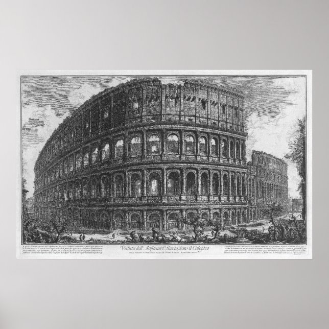 Poster O Colósio de Giovanni Battista Piranesi (Frente)