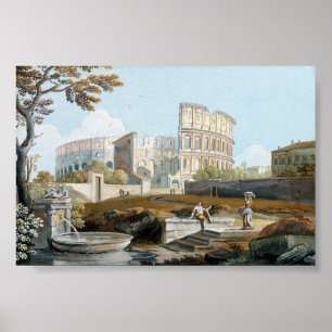 Poster O Colosseu, Roma Giovanni Battista Busiri