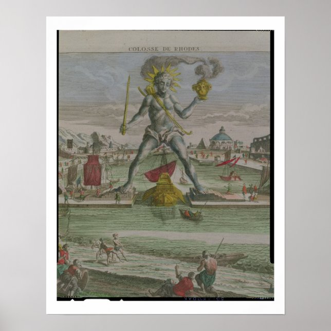 Pôster O Colósso de Rodes, detalhe da fita da estátua (Frente)