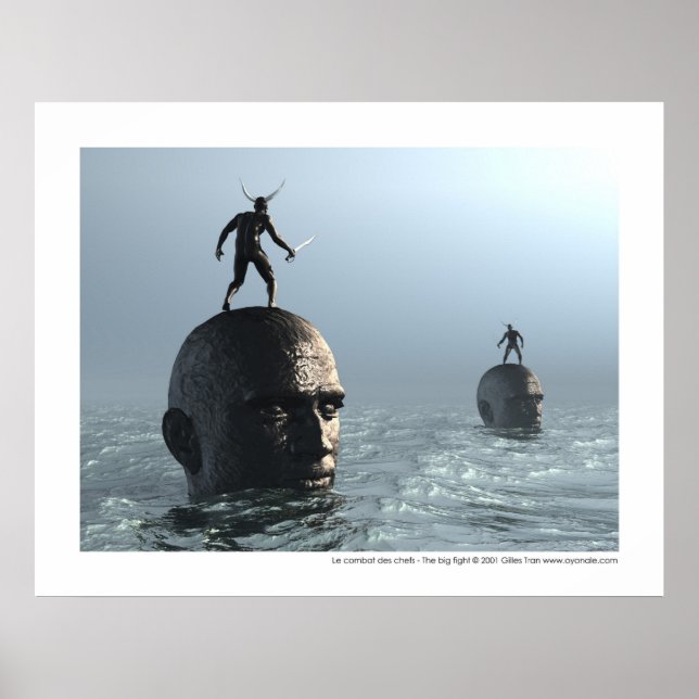 Poster O combate dos chefes - A grande luta (Frente)