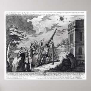 Pôster O cometa de Halley observado em 1759 por Cassini