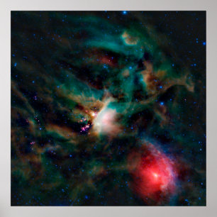 Poster O Complexo de Nuvem Rho Ophiuchi.