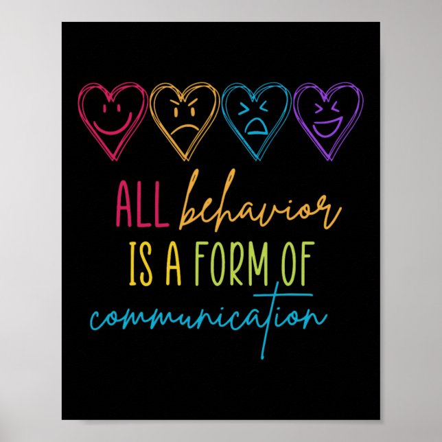 Poster O Comportamento de Consciência Autismo É Especial  (Frente)