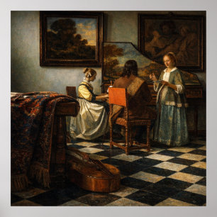 Poster O Concerto de Johannes Vermeer