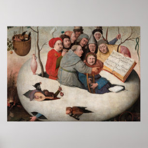 Poster O concerto no ovo por Hieronymus Bosch