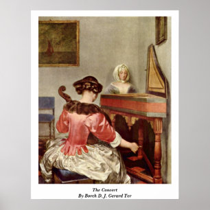 Pôster O concerto por Borch D.J. Gerard Ter