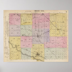 Poster O Condado de Rice, Kansas