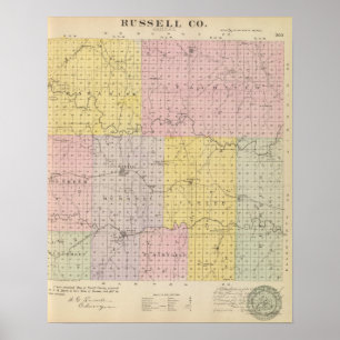 Poster O Condado de Russell, Kansas