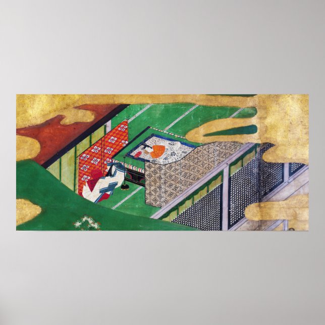 Poster O Conde de Genji, Tawaraya Sotatsu (Frente)