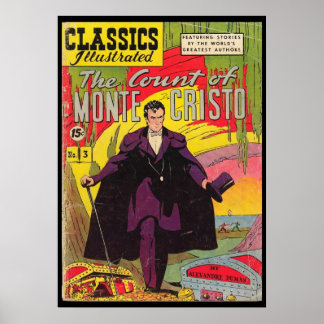 Poster O Conde de Monte Cristo Alexandre Dumas Quadrinho